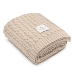 ciepły kocyk merino warm beige