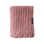 Kocyk merino ciasteczko piwonia - LULLALOVE 1 Kocyk merino ciasteczko