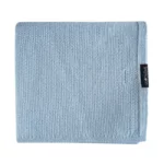 Otulacz merino ryż błękit - LULLALOVE 1 Kocyk-otulacz merino ryż