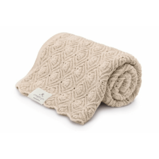 kocyk merino pearl warm beige