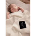 Bambusowy koc makaronik kokos - LULLALOVE 2 Bambusowy koc makaronik