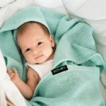 Otulacz merino ryż błękit - LULLALOVE 6 10 14