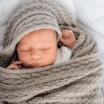 Kocyk merino ciasteczko piwonia - LULLALOVE 7 Kocyk merino ciasteczko