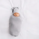 Lekki dzianinowy kocyk mgiełka błękit - LULLALOVE 6 Lekki dzianinowy kocyk mgiełka