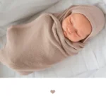 Lekki dzianinowy kocyk mgiełka błękit - LULLALOVE 5 Lekki dzianinowy kocyk mgiełka