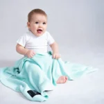 Bambusowy koc klasyczny miętowy - LULLALOVE 2 Bambusowy koc klasyczny