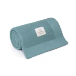 Bambusowy kocyk classic teal