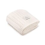 Ciepły kocyk merino cream