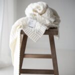 Ciepły kocyk merino cream