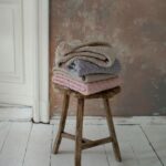 Kocyk powder pink PREMIUM ze 100% wełny merino - MY MEMI 11 Kocyk merino premium