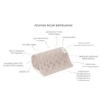 Ażurowy kocyk bambusowy grey 80x100 - MY MEMI 6 kocyk ażurowy