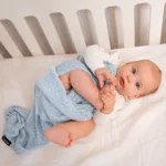 kocyk bambusowy motylek błękit