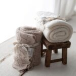 Otulacz merino cream ze 100% wełny - MY MEMI 2 otulacz merino warm beige