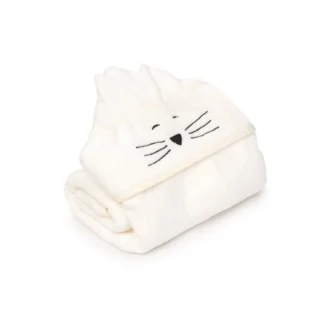 Bambusowy duży ręcznik cat cream