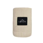 Bambusowy koc klasyczny milk coffee