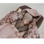 Otulacz / kocyk do fotelika Magic Jungle Khaki - Sleepee 5 Otulacz fotelika powder pink