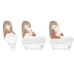 Bambusowy ręcznik bear dusty blue - My Memi 10 Bambusowy ręcznik