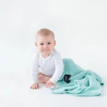 Bambusowy koc klasyczny miętowy - LULLALOVE 6 Bambusowy koc klasyczny miętowy