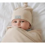 Czapeczka niemowlęca 0-3M Beige - Tiny Star 4 Czapeczka niemowlęca 0-3M Beige