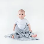 Bambusowy koc klasyczny szary