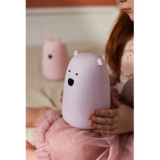 Ergonomia w pokoju dziecięcym - konkretne dane 16 Miś Duży Lampka Silikonowa Lawendowa