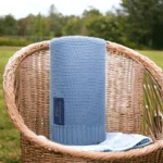 Kocyk bambusowy PARIS niebieski - BOCIOLAND 4 Kocyk bambusowy PARIS niebieski