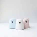 Miś Mały lampka silikonowa niebieska - Rabbit & Friends 5 Miś Mały lampka silikonowa