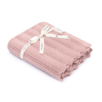 Bambusowy kocyk feather powder pink