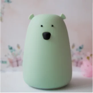 Miś Duży Lampka Silikonowa Szałwiowa