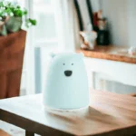 Miś Mały lampka silikonowa niebieska - Rabbit & Friends 4 Miś Mały lampka silikonowa niebieska