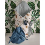 Rożek Niemowlęcy HEARTBEAT BLUE MUSIC - La Millou 3 Rożek Niemowlęcy HEARTBEAT BLUE MUSIC