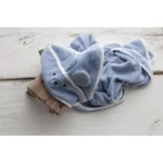 Bambusowy ręcznik bear dusty blue - My Memi 2 Bambusowy ręcznik bear dusty blue