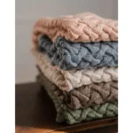 Ciepły koc merino stoned green - La Millou 2 Ciepły koc merino stoned