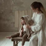 Bambusowy ręcznik bear dusty blue - My Memi 8 Bambusowy ręcznik bear beige