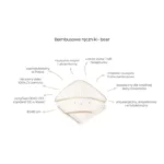 Bambusowy ręcznik bear dusty blue - My Memi 9 Bambusowy ręcznik bear