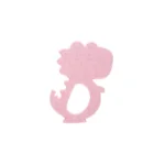 Gryzak silikonowy dino różowy - Bocioland 2 Gryzak silikonowy dino różowy