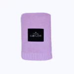 Bambusowy koc klasyczny lawenda - LULLALOVE 1 Bambusowy koc klasyczny lawenda