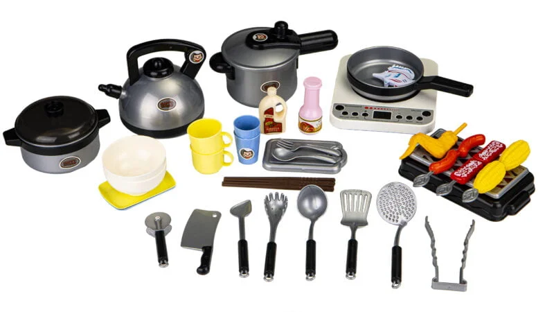 Zestaw do gotowania grillowania 40 el. dźwięk LED Zestaw do gotowania grillowania 40 el. dźwięk LED