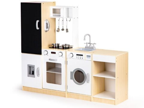 Zabawki i akcesoria dla dzieci Piaseczno 8 Drewniana kuchnia dla dzieci osobne segmenty XXL tablica + LED ECOTOYS