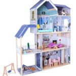 Domek dla lalek duży drewniany 138 cm Rezydencja Maya 28 el. ECOTOYS