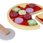 Zabawka drewniana pizza do krojenia dla dzieci ECOTOYS