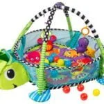 Duża mata edukacyjna żółw kojec - ECOTOYS 1 Duża mata edukacyjna żółw kojec piłeczki ECOTOYS