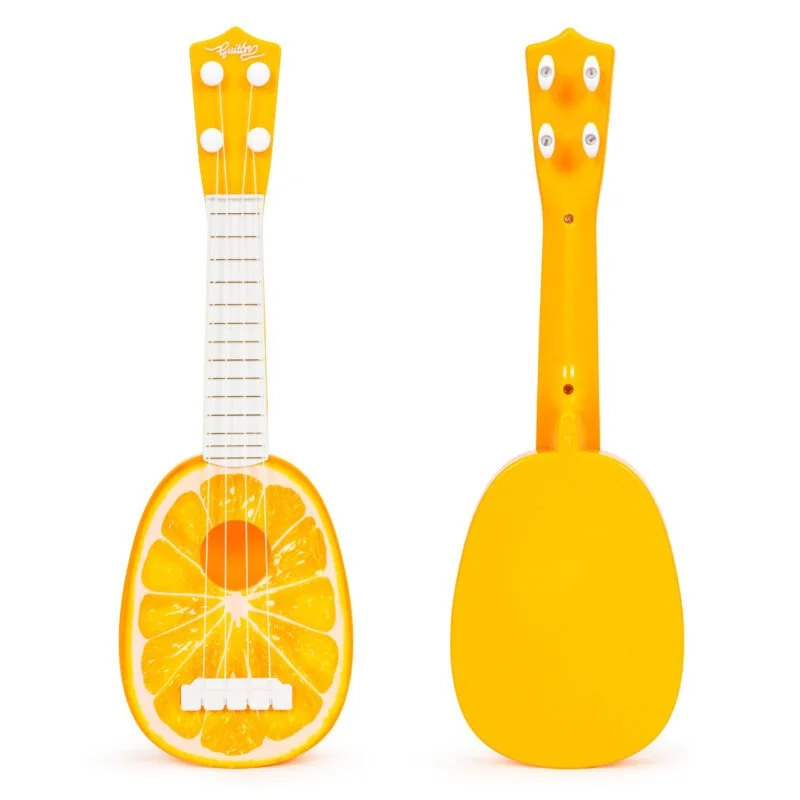 Ukulele gitara dla dzieci cztery struny pomarańcz Ukulele gitara dla dzieci cztery struny pomarańcz