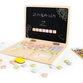 Drewniany laptop edukacyjny tablica magnetyczna ECOTOYS
