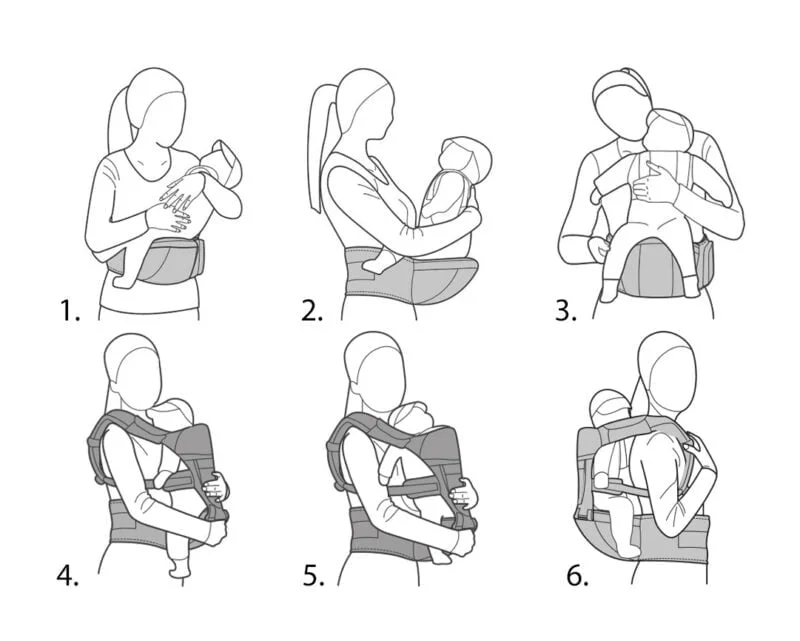Pas biodrowy do noszenia dziecka - ECOTOYS