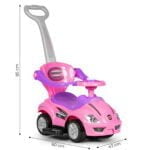 Autko jeździk deluxe różowe - MULTISTORE 10 10 13