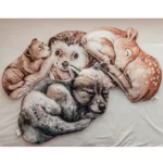 Poduszeczka Lynx dla niemowląt - Baby Steps 3 zwierzątka poduszki