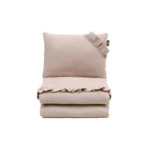 Pościel muślinowa z wypełnieniem 80x100 beżowa - Pulp 1 Pościel muślinowa z wypełnieniem 80x100 beżowa