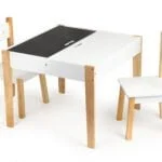 Stolik i krzesełka dla dzieci z drewna - ECOTOYS 2 2 204