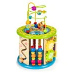 Drewniana kostka edukacyjna z grami - ECOTOYS 2 klockami